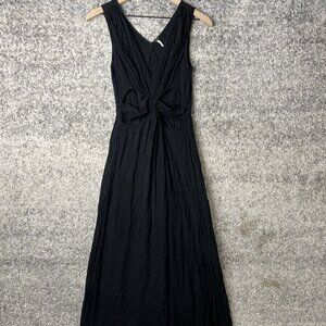 Free People Maxi Dress Womens Small Twist Front‎ Cut Out Sleeveless Boho Chic
